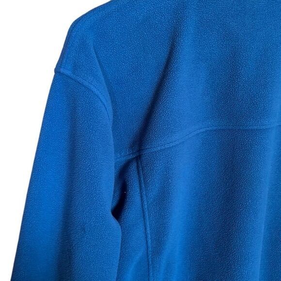 Ll Bean Fleece Sweater Mens Medium Full Zip Blue Jacket Long Sleeve Polyester - Picture 3 of 6